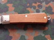 Нож складной Боцманский 20 см,с флотским клинком,накладки рукоятки дерево