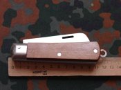 Нож складной Боцманский 20 см,с флотским клинком,накладки рукоятки дерево