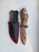 Нож с чехлом охотничий, авторский.