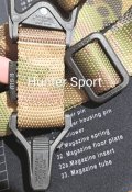 Ремень Magpul Ms3 одноточечный, двухточечный, с антабками. Multicam