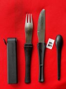 Походный набор столовых приборов Boker Snac Pac Black №39 (с 1грн)