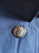 Vintage Usaf mens tropical wool coat blue A/F shade 1084 40R Vietnam era.
