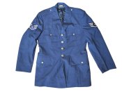 Vintage Usaf mens tropical wool coat blue A/F shade 1084 40R Vietnam era.