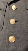 Men’s 1942 Vintage WWII US Army Infantry Officer's Uniform Jacket Sz 40L