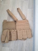 Тактичний бронежилет плитоноска койот з...