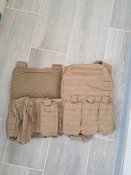 Тактичний бронежилет плитоноска койот з підсумкам розвантажувальний жилет