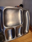 3Л# Тарілка порційна Inox нержавійка виробництва Франціі
