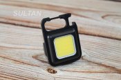 Портативний ліхтарик на карабіні з магнітом Mini COB 500 lum (1855)