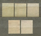 Поштові марки райхскомісаріату Остланд, наддрук Ostland (5 шт)