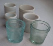 Баночки для мазі, копані, цілі