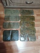 Кришки з патронних цинків різні 9шт/лот