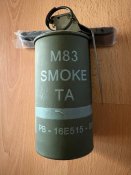 Димова шашка М83. Білого кольору.