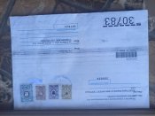 Благодарность почте россии + конверт с марками