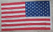 Флаг США на люверсах, прапор USA, однослойный, размер 152 х 88 см, склад, Тайвань