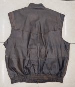 Жилет кожаный охотника р. 52.