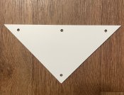 Табличка "Небезпечно міни" трикутна,світловідбивна,нова