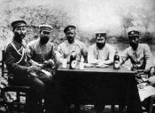 A drink with captured Russian officers.jpg