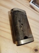 3Ц# Табакерка з рогу старовинна вінтажна виробництва Франціі