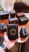 Вінтажні фотоапарати '' Бокс-камери ''.