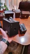 Вінтажні фотоапарати '' Бокс-камери ''.