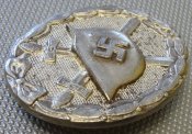 Знак "За ранение 1939" в серебре. Клейма L/55 и 100.