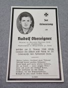 Totenbild - Sterbebild, загинув в боях...