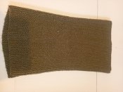 Баф в'язаний кольору хакі 29см. Х 61 см.