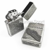 Зажигалка бензиновая Zorro Antique Brushed Silver/Chrome " You can fly highes ". Оригинал Z9770