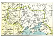 Карта України на Парижській мирній...