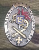 Знак 15-го артиллерийского полка. Франция
