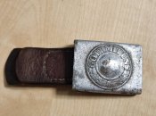 Пряжка Вермахт партизанка кожаный хлястик H....