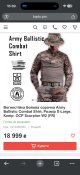 US Army Ballistic Combat Shirt