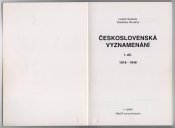 Каталог медалей Чехословаччини.