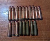 7,62 холості АК, пачка 20 шт. Біметалеві...