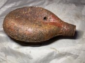 Фляга стальная крашеная СССР. Антураж
