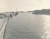1945 German coastal defenses in Denmark harbor.JPG