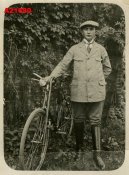 1910s VINTAGE PHOTO PC MAN w BICYCLE.JPG