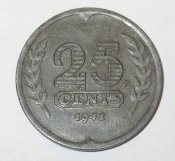 25 центов Нидерланды 1941 год - 1.jpg