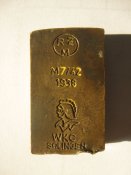 Штамп-эталон на кож. амуницию "RZM-1938"