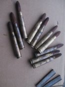Немецкий platzpatrone33 с деревянной пулей(10шт,две обоймы) с гривни!
