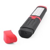 Фонарь кемпинг (автомобильный) на кристаллах 12V 0909, 24+2LED, +солн. батар.+батарейки+магнит
