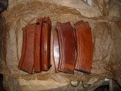 7 шт.магазинов 5.45 Б/У (рыжий)