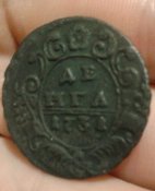 деньга 1731 (в сохране)