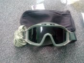 Баллистическая маска Revision Desert Locust Goggles, черная,песочная