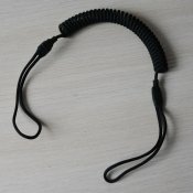 Шнур страховочный спиральный (мягкая петля), черный