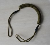 Шнур страховочный спиральный (мягкая петля), олива.
