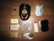 Британская сумка от противогаза Field Pack в расцветке МТР +комплектующие к противогазу.