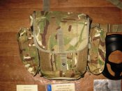Британская сумка от противогаза Field Pack в расцветке МТР +комплектующие к противогазу.