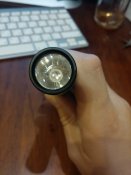 TANK007 TK566 365nm Ultraviolet UV LED Flashlight - Black (2 x AA)