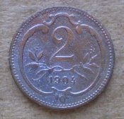 2 геллера 1904 Австро-Венгрия